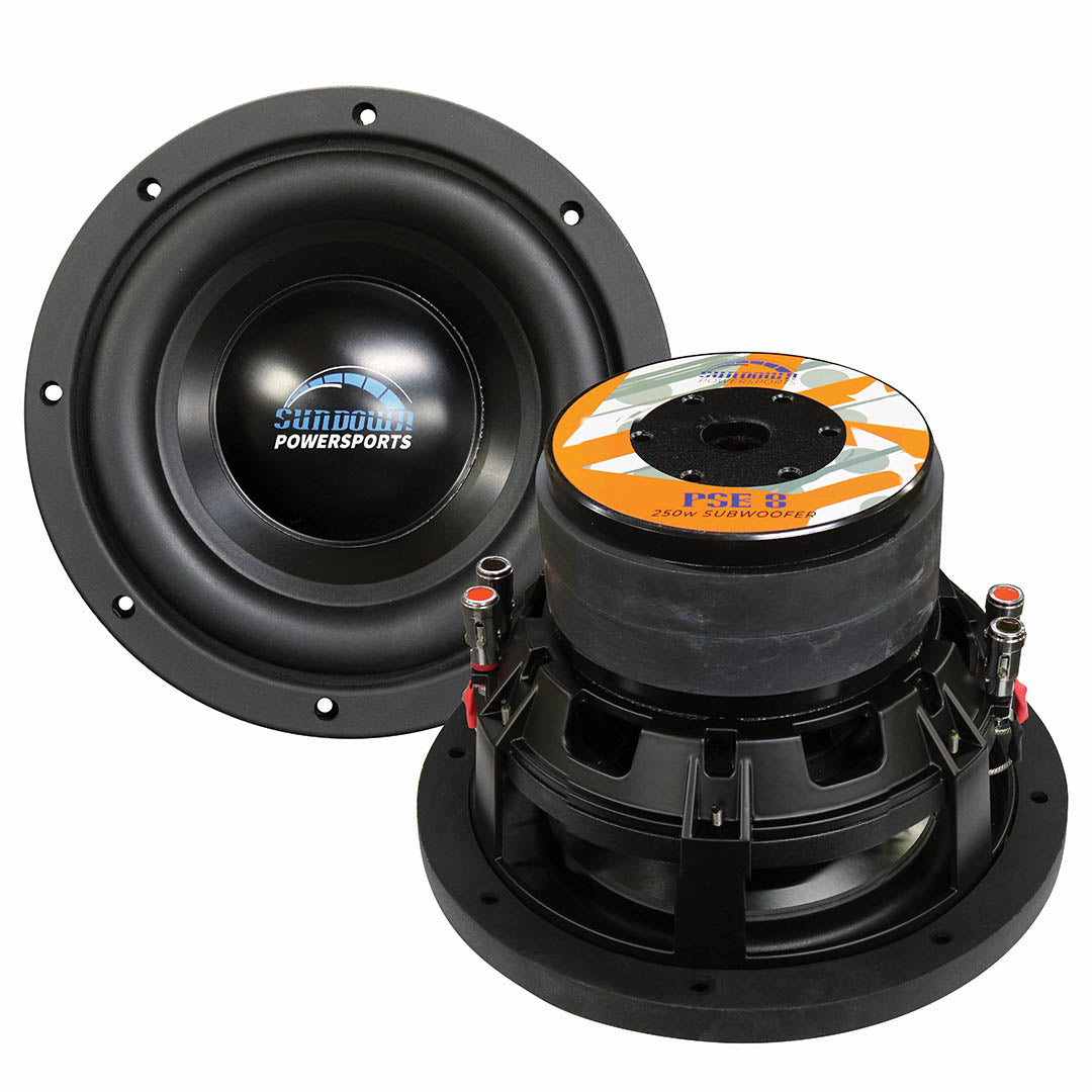 PSE8 - Sundown Powersports 8" Subwoofer 300W RMS Dual 4 Ohm Voice Coils