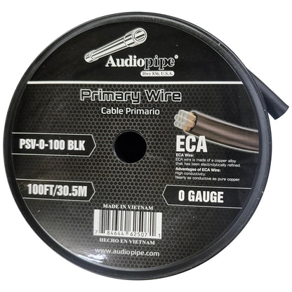 PSV0100BLK - Audiopipe Flexible Power Cable 0 Gauge 100 Foot - Black