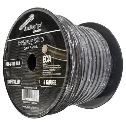 PSV4100BLK - Audiopipe Flexible Power Cable 4 Gauge 100 Foot - Black