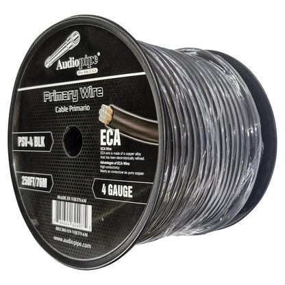 PSV4BLK - Audiopipe Flexible ECA Power Cable 4 Gauge 250 Foot - Black