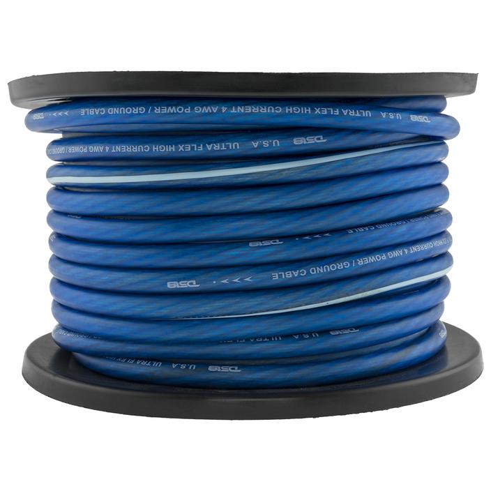 PW4GA100BL - DS18 POWER WIRE 4GA SUPER FELX 100FT BLUE