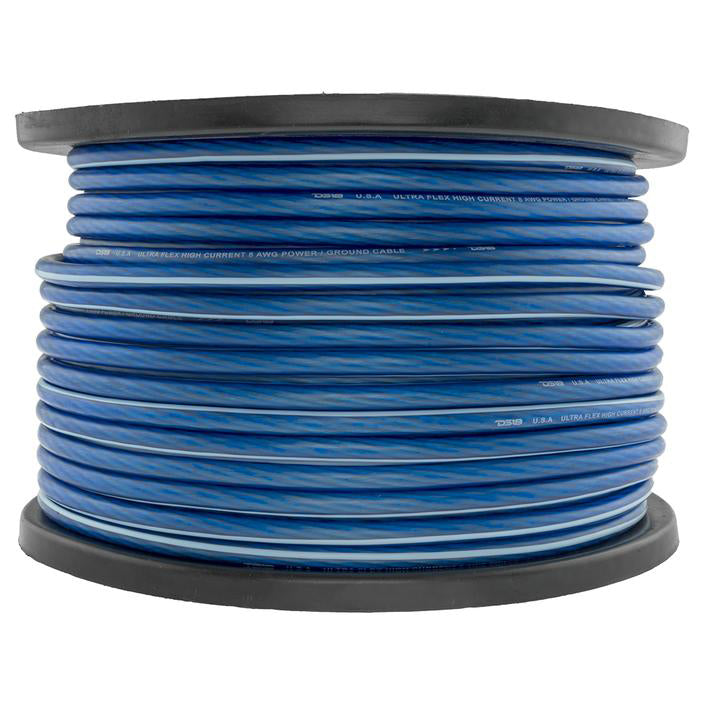 PW8GA250BL - DS18 8-GA Ultra Flex CCA Ground Power Cable 250' Blue