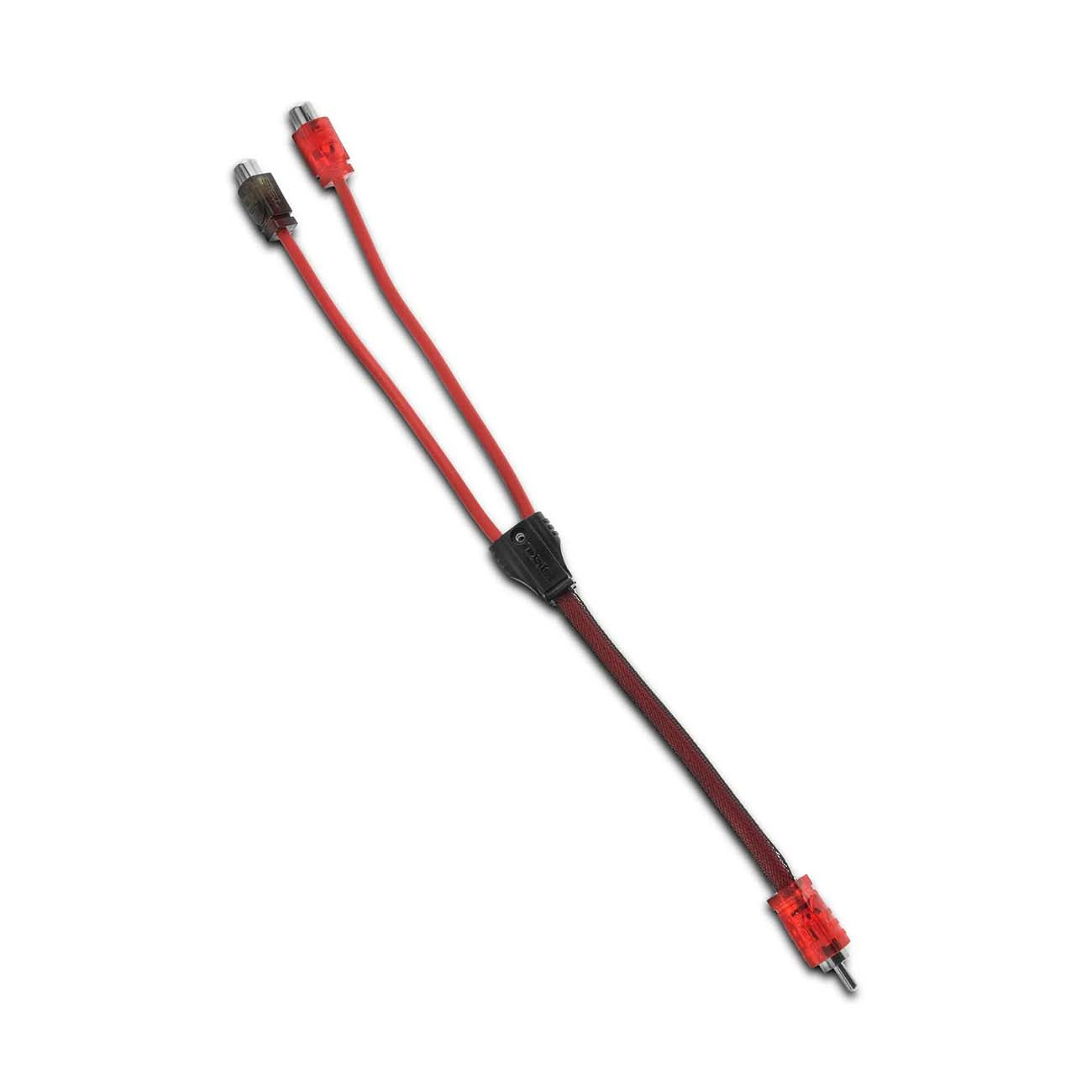 R1M2F - DS18 Ultra Flex 6" Y-RCA Cable: 1 Male to 2 Female