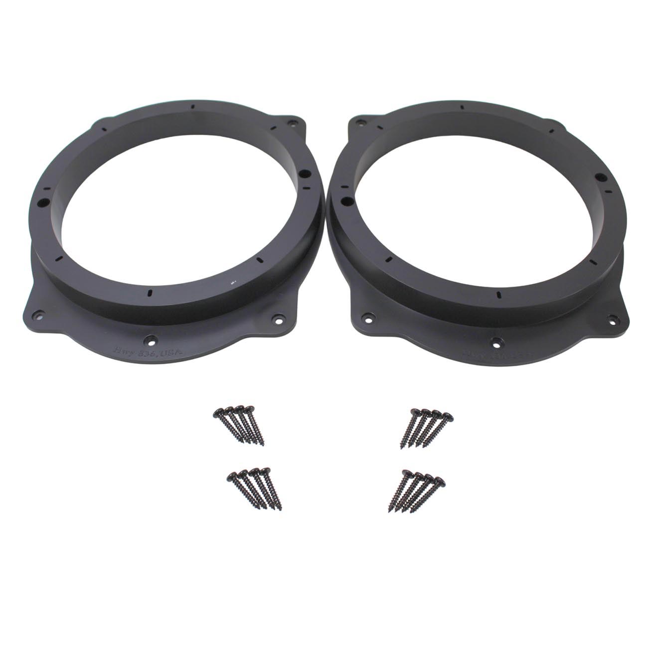 RINGPVCA698 - Audiopipe - Toyota 6x9" to 8" PVC Plastic Adapter Ring Spacer Black (Pair)