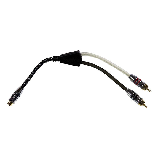 SAZ1F2MRCA - Sundown Audio 1F to 2M Y-Splitter RCA Interconnect Cable