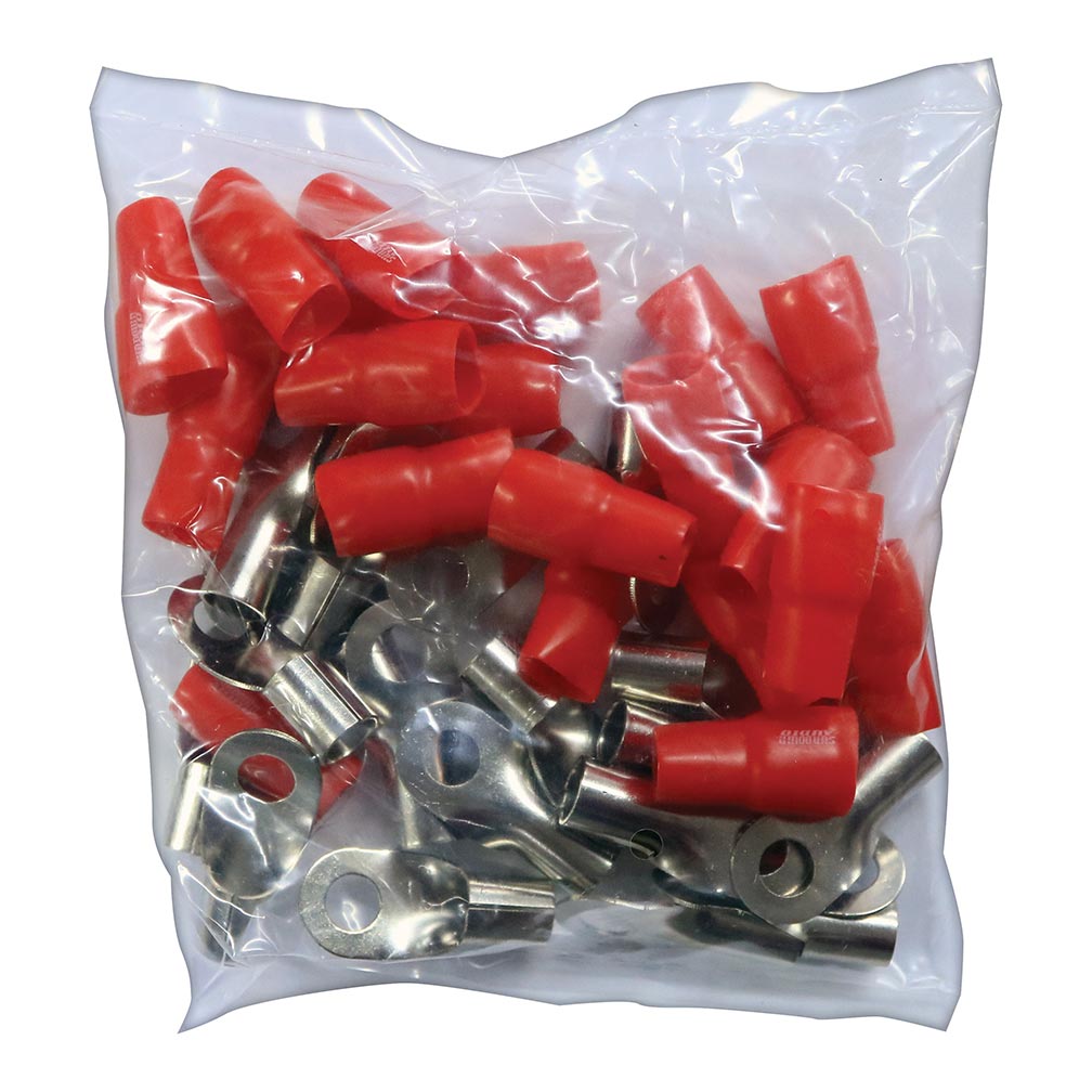 SDRT0RD - Sundown Audio Ring Terminal 1/0 Red (20pcs)