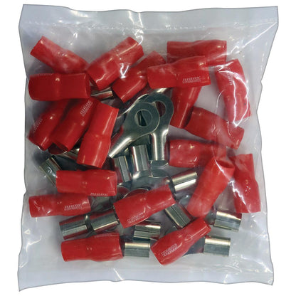 SDRT4RD - Sundown Audio Ring Terminal 4AWG Red  (20pcs)