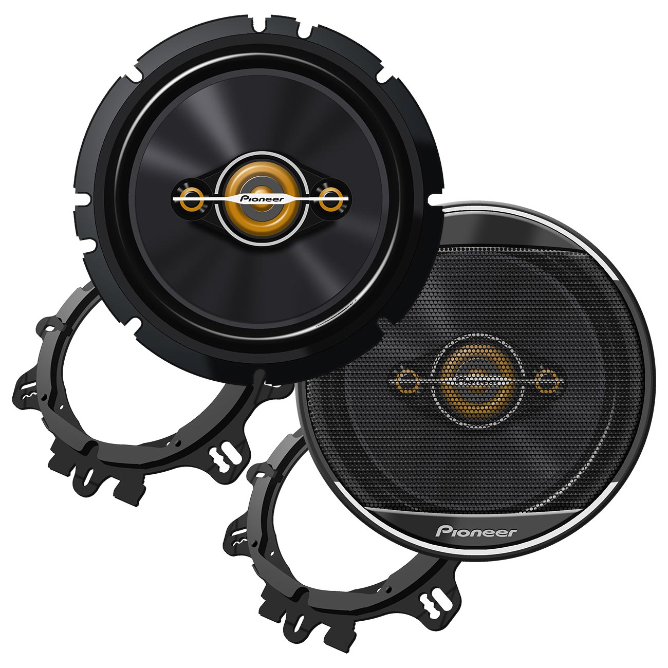 TSA1681F - Pioneer 6-1/2″ 4-Way Full Range Speakers - 350 Watts Max / 80 RMS (Pair)