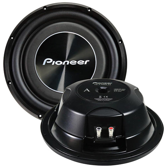 TSA3000LS4 - Pioneer 12" Shallow Mount Woofer 1500W Max SVC 4 Ohm