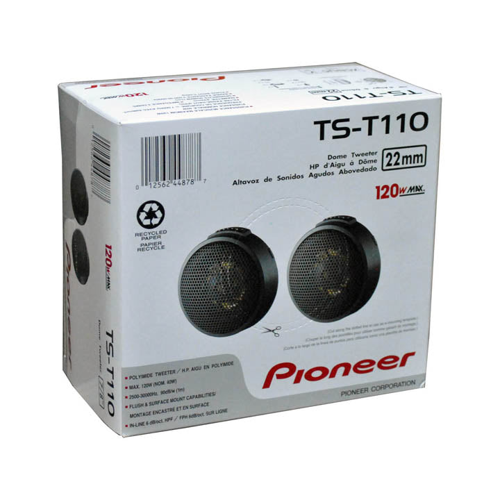 TST110 - Pioneer 7/8" Tweeter (Sold as pair) 120W Max