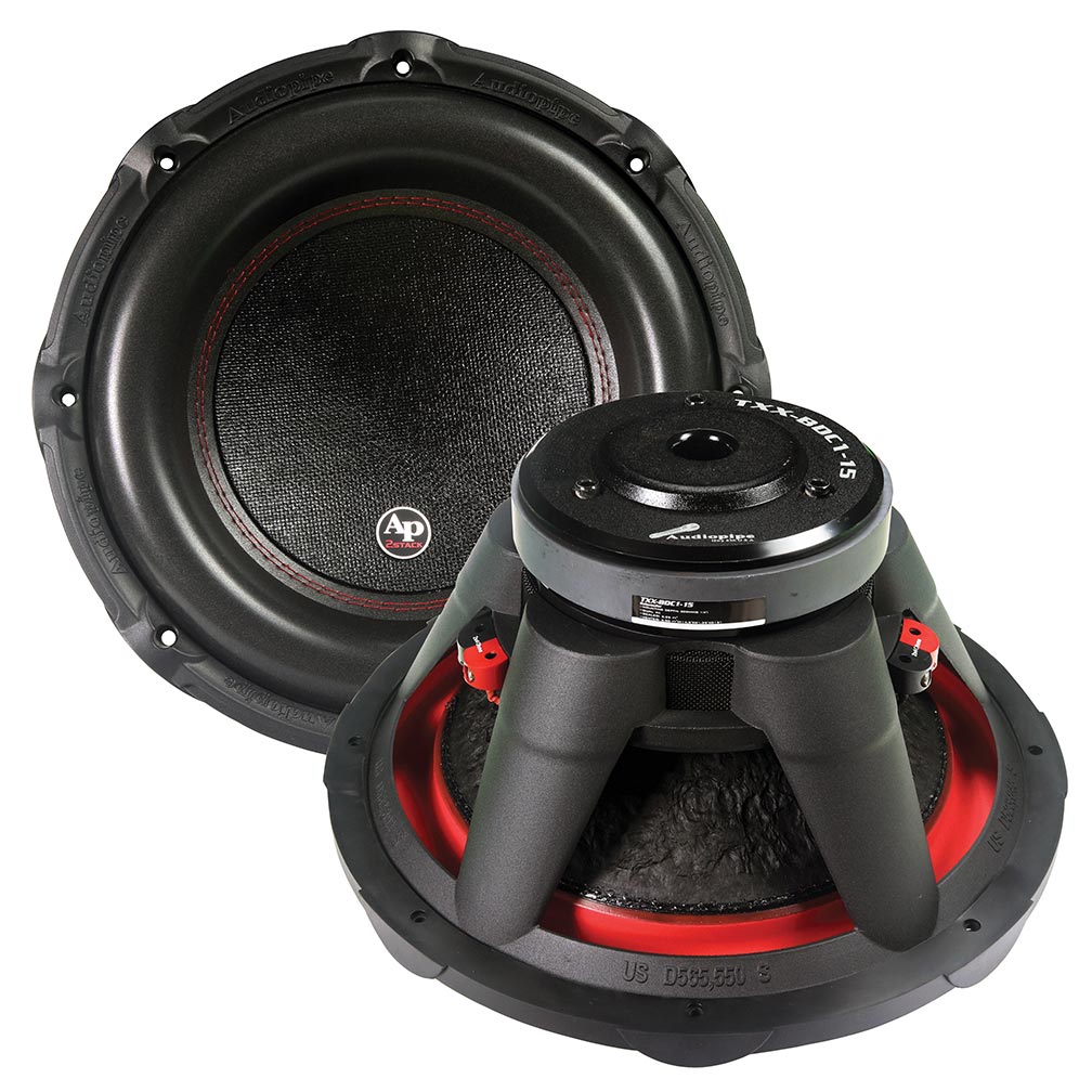 TXXBDC115 - Audiopipe 15" Woofer 1600W Max 4 Ohm DVC