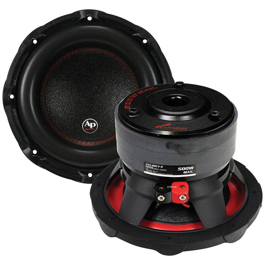 TXXBDC38 - Audiopipe 8" Woofer 250W RMS/500W Max Single 4 Ohm Voice Coil