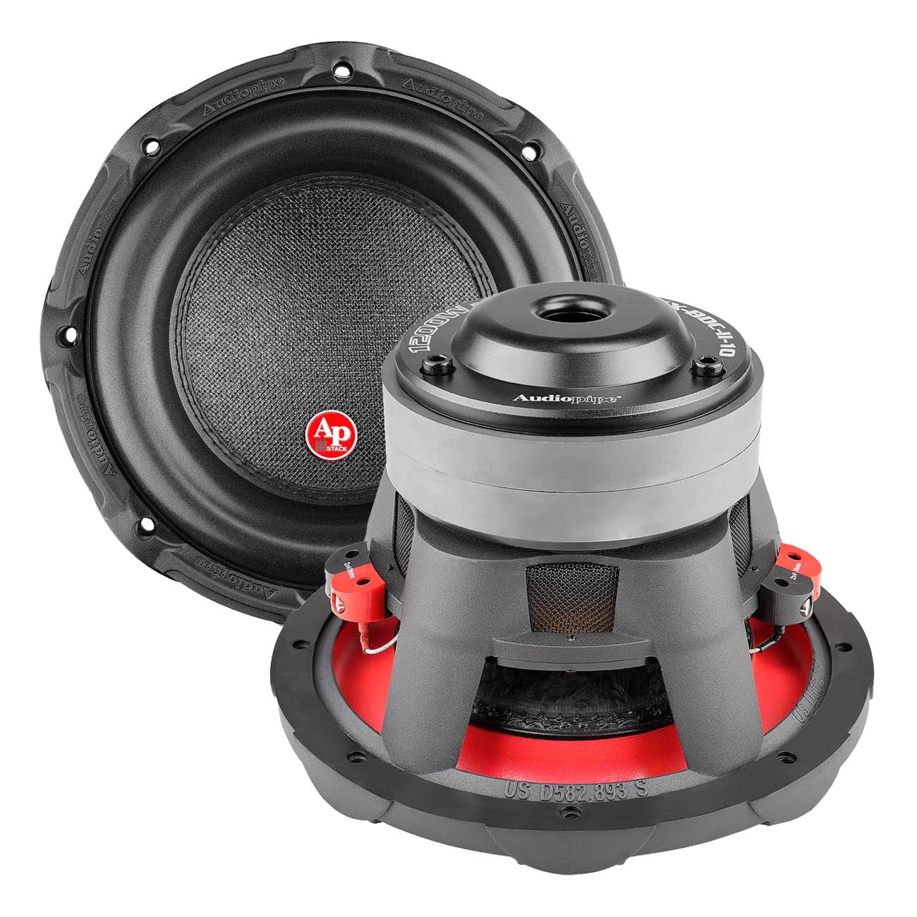 TXXBDCII10 - Audiopipe 10″ Woofer 600W RMS/1200W Max Dual 4 Ohm Voice Coil
