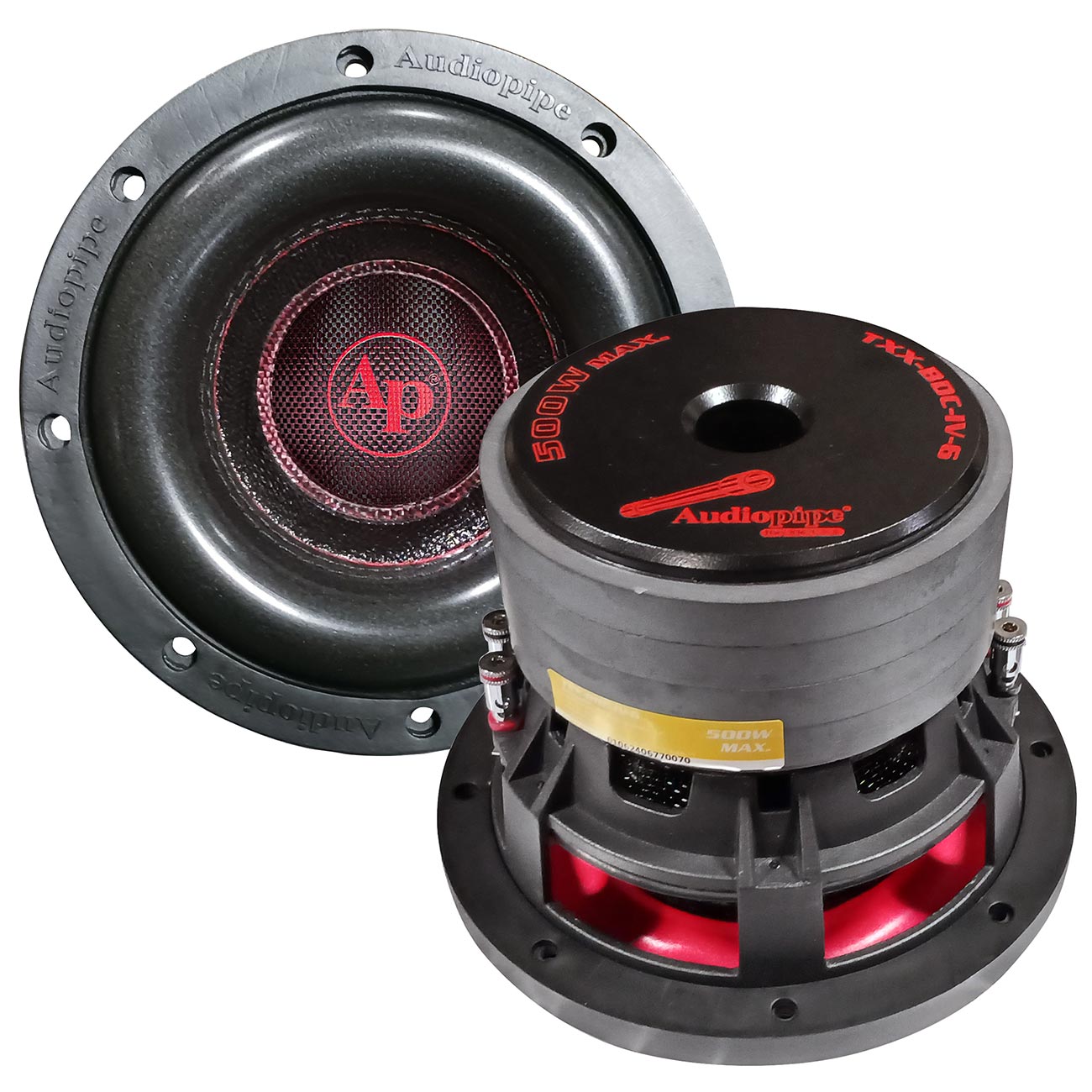TXXBDCIV6 - Audiopipe 6.5″ Woofer 250W RMS/500W Max Dual 4 Ohm Voice Coils