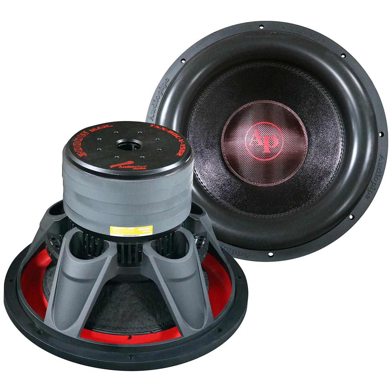 TXXBDCV15D2 - Audiopipe 15″ Woofer 1500W RMS/3000W Max Dual 2 Ohm Voice Coils