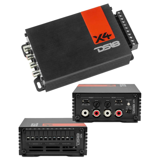 X4 - DS18 4 Channel Ultra Compact Amplifier 560W RMS/1320W Max