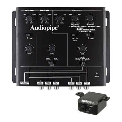 XV3V15XP - Audiopipe 3-Way Active Crossover - 15 Volt Line Driver