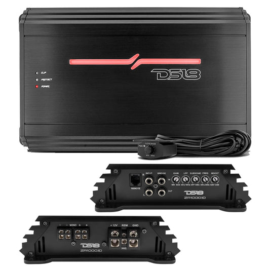 ZR10001D - DS18 1 Channel Amplifier 1000 Watts Rms Class D