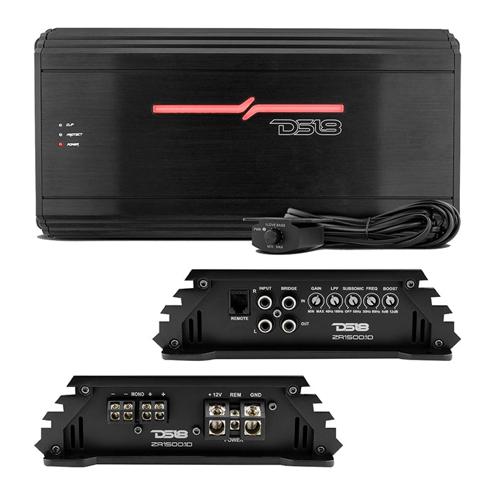 ZR15001D - DS18 1 Channel Amplifier 1500 Watts Rms Class D