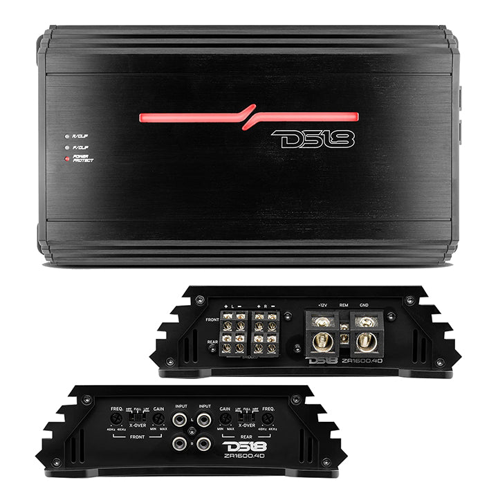 ZR16004D - DS18 4 Channel Amplifier 400X4 Watts Rms @ 4ohm FullRange Class D