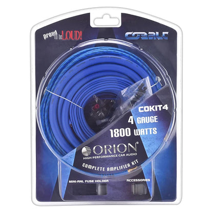 COKIT4 - Orion Cobalt 4 Gauge Amplifier Wiring Kit - 1800 Watts