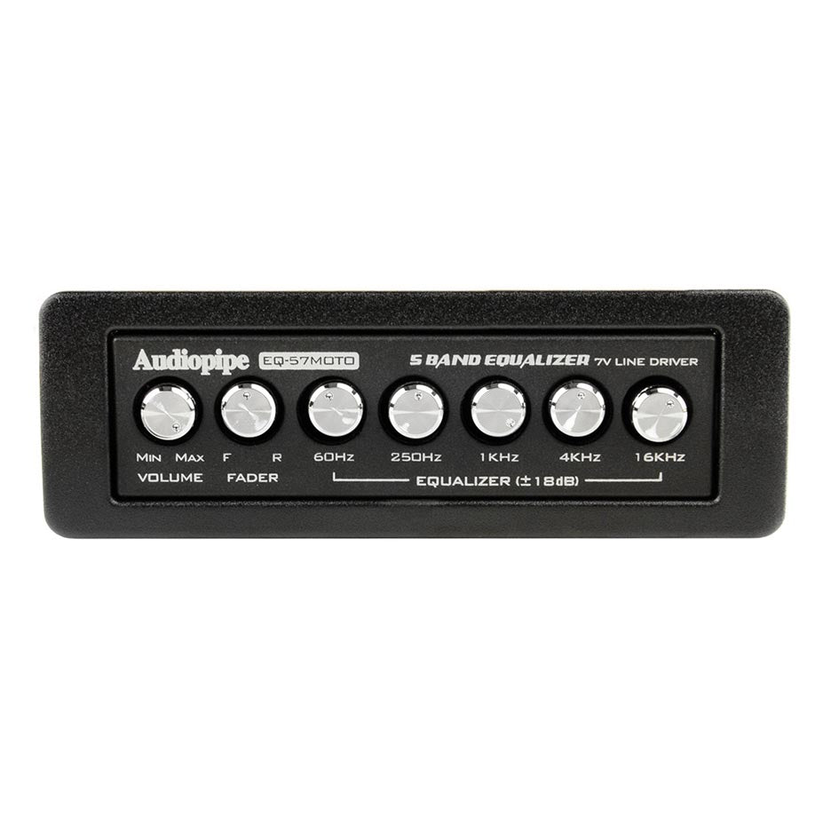 EQ57MOTO - Audiopipe 5-Band Graphic EQ with 7V Line Driver