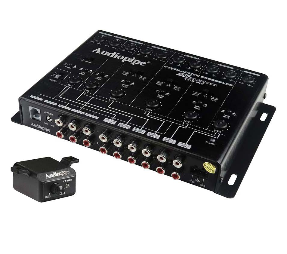 XV6V15 - Audiopipe 6 Way Crossover 8 ch. Input 12 ch. Output